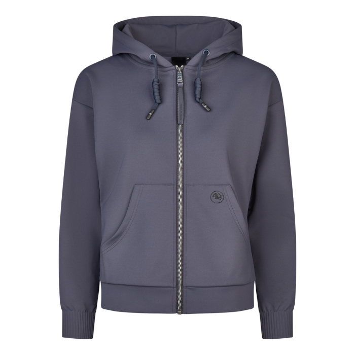 Pikeur Fleece Jacket Hoodie in Graphite Blue