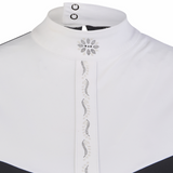 Collar Detail on Pikeur Selection Competition Blouse in Black | Eland Lodge