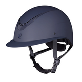 Shires Karben Elisa Ellipse Wide Peak Riding Hat in Navy