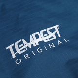 White 'Tempest Original' logo on a blue textured background