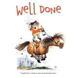 Thelwell 'Well Done' Greetings Card