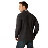 Ariat Men's Friday Cotton 1/2 Zip Sweatshirt in Heather Charcoal-Fleeces, Sweaters & Jumpers-Eland Lodge