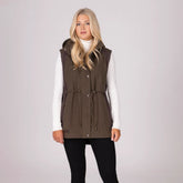 Aubrion Unisex Heritage Gilet in Dark Olive