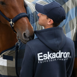 Eskadron Mens Classic Sports Zip-Hoodie in Navy-Fleeces, Sweaters & Jumpers-Eland Lodge
