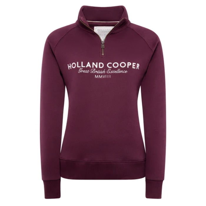 Holland Cooper Sporting Goods Zip Henley-Fleeces, Sweaters & Jumpers-Eland Lodge