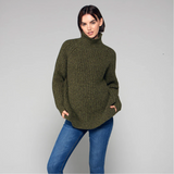 Toggi Ladies Ruislip Chunky Knit Sweater in Olive Green