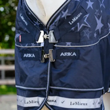 LeMieux Arika Star 0g Turnout Rug in Navy