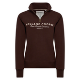 Brown hoodie with 'Holland Cooper' logo on a white background