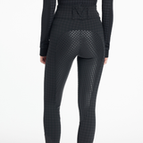 LeMieux Aspen Houndstooth Gigi Bregging in Black-Jodhpurs & Breeches-Eland Lodge
