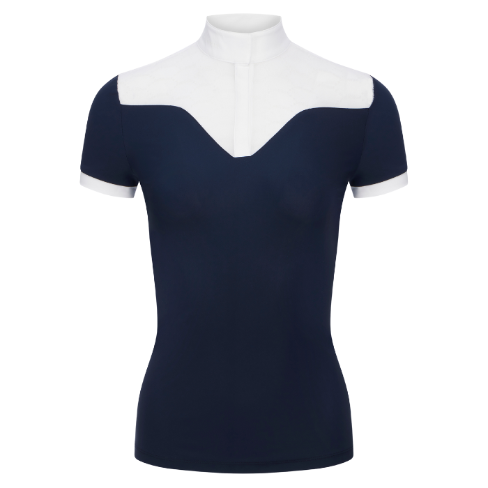 LeMieux Emily Short Sleeve Show Shirt in Navy
