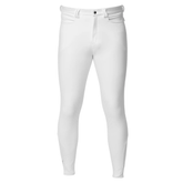 Pair of white riding breeches on a white background