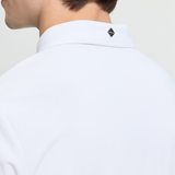 White shirt with LeMieux collar tag on a plain background