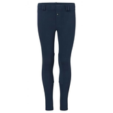 Navy blue riding pants on a white background