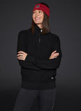 Mountain Horse Moss Cotton Cashmere 1/4 Zip Jumper-Fleeces, Sweaters & Jumpers-Eland Lodge