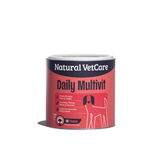 Can of Natural VetCare Daily Multivit for dogs on a white background