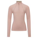 Light pink base layer on a white background