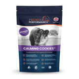 Package of Premier Performance Calming Cookies for horses on a white background