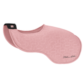 Pink horse rug with branding on a white background