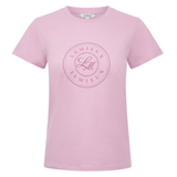 Light pink t-shirt with LeMieux branded design on a white background