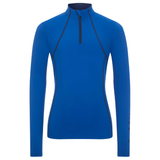 Bright blue base layer on a white background