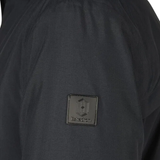 Navy coat sleeve with a square Eskadron logo