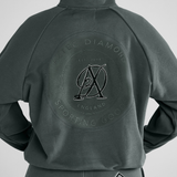 Grey tracksuit top with AD and AZTEC DIAMOND branding