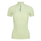 Light yellow short sleeve base layer with LeMieux branding on a white background