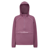 Pink jacket with a hood on a white background, featuring the brand 'LeMieux'.