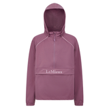 Pink jacket with a hood on a white background, featuring the brand 'LeMieux'.