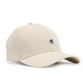 Beige cap with a logo on a white background