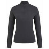 Black shirt with sparkle stones applies across the front on a white background