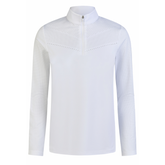 Long sleeve white shirt on a white background