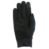 Black glove with a visible brand logo on a white background