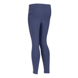 Blue leggings on white background