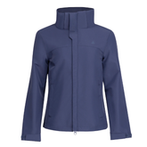 Blue jacket on white background front view