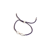 Hiho Silver 9ct Rose Gold Cherry Roller Friendship Bracelet