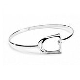 Hiho Silver Stirrup Bracelet