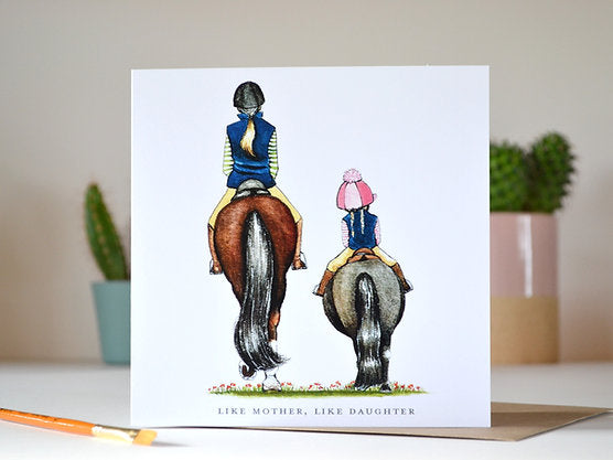 Molly Doodle Dandy Like Mother, Like Daughter Greeting Card