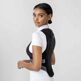 Horse rider turns to show the reverse of the Airowear Adults Shadow Back Protector