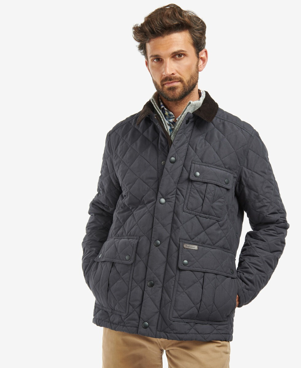 Barbour Mens Horsley Quilt Navy Medium