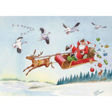 David Thelwell Christmas Cards Pack of 8-Greetings Cards-Eland Lodge
