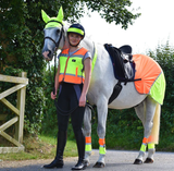 Equisafety Breathable Mesh Quarter Sheet-Hi Viz For The Horse-Eland Lodge