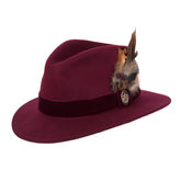 Hicks & Brown Ladies Chelsworth Coque & Pheasant Fedora