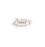 Hiho Silver Sterling Silver Cherry Roller Snaffle Ring