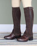 Shires Moretta Childrens Suede Half Chaps-Half Chaps & Gaiters-Eland Lodge
