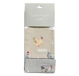 Sophie Allport Set of 2 Tea Towels-Kitchen Accessories-Eland Lodge