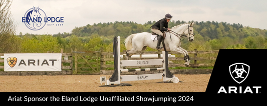 Ariat announced as new sponsors for Eland Lodge’s Unaffiliated Show Jumping Series in 2024.
