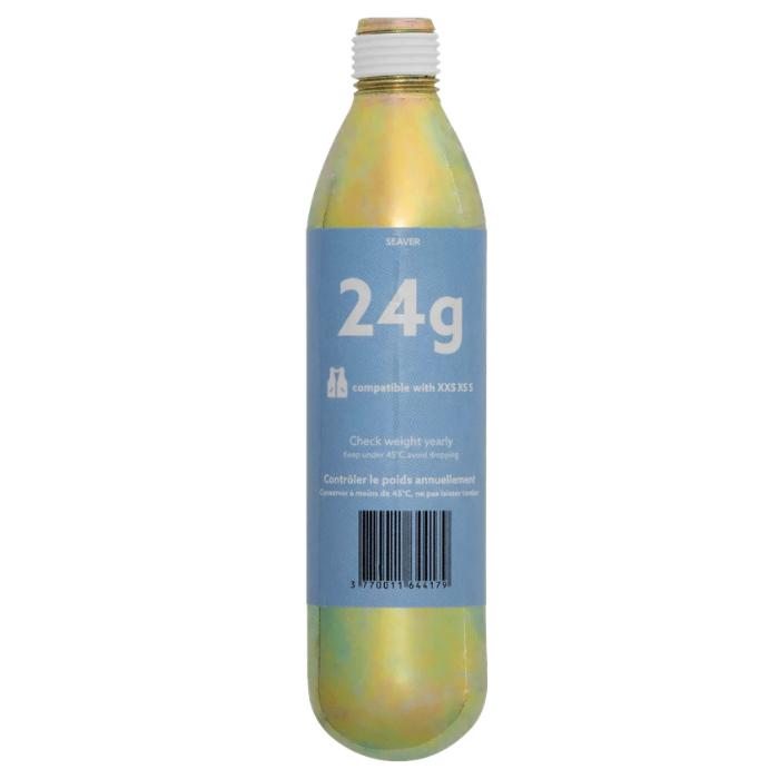 canister 'Seave' with 24g on white background