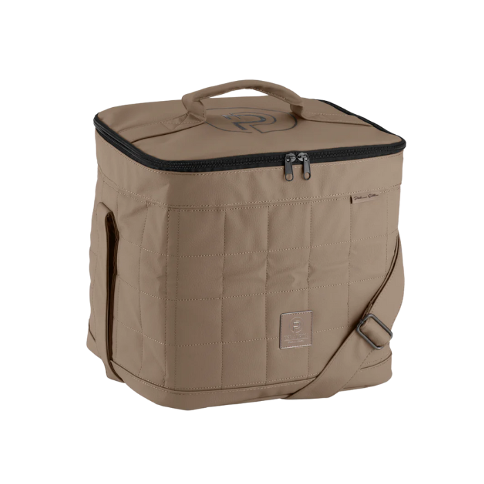 Eskadron Platinum 25 Faux Leather Accessory Bag in Smoky Taupe
