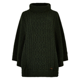 Dubarry Ladies Kilronan Merino Poncho in Olive